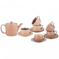 Чайный сервиз lefard &quot;break time&quot; на 6 пер. 13 пр. 700/180 мл капучино (86-2526)