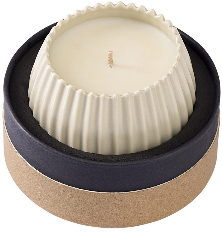 Свеча ароматическая lemon, mandarin & neroli из коллекции edge, бежевый, 30 ч (75650)