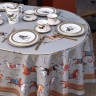 Скатерть  овальная  "passage" ,160х220см, 100% хлопок,твил c пропиткой, серый Lefard (850-761-41)