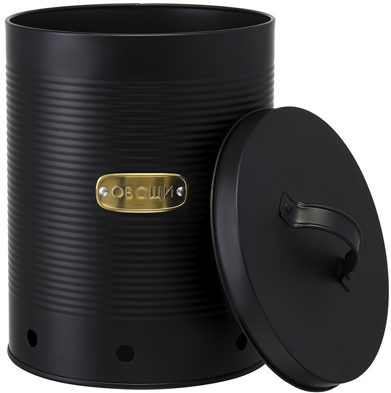 Банка для хранения овощей irmel, 6 л, графит (78387)