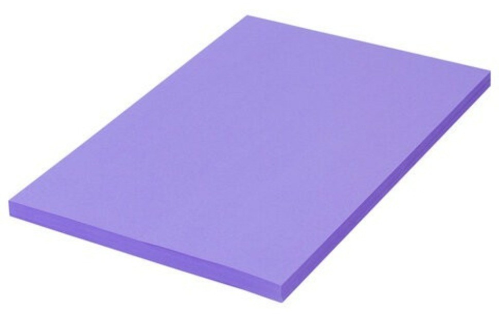 Бумага цветная для принтера Brauberg А4 80 г/м2 100 листов фиолетовая 112456 (3) (85741)