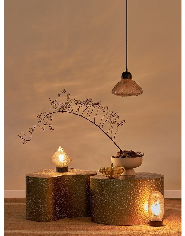 Светильник подвесной frozen light, D25 см, янтарный (76530)