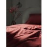 Простыня изо льна и хлопка цвета копченой паприки из коллекции essential, 240х270 см (77162)