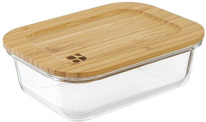 Набор контейнеров для запекания и хранения eco store с крышками из бамбука, 3 шт. (76238)