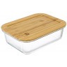 Набор контейнеров для запекания и хранения eco store с крышками из бамбука, 3 шт. (76238)