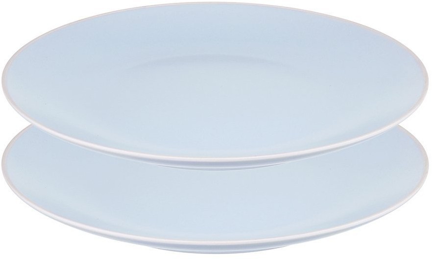 Набор обеденных тарелок simplicity, D26 см, голубые, 2 шт. (74068)