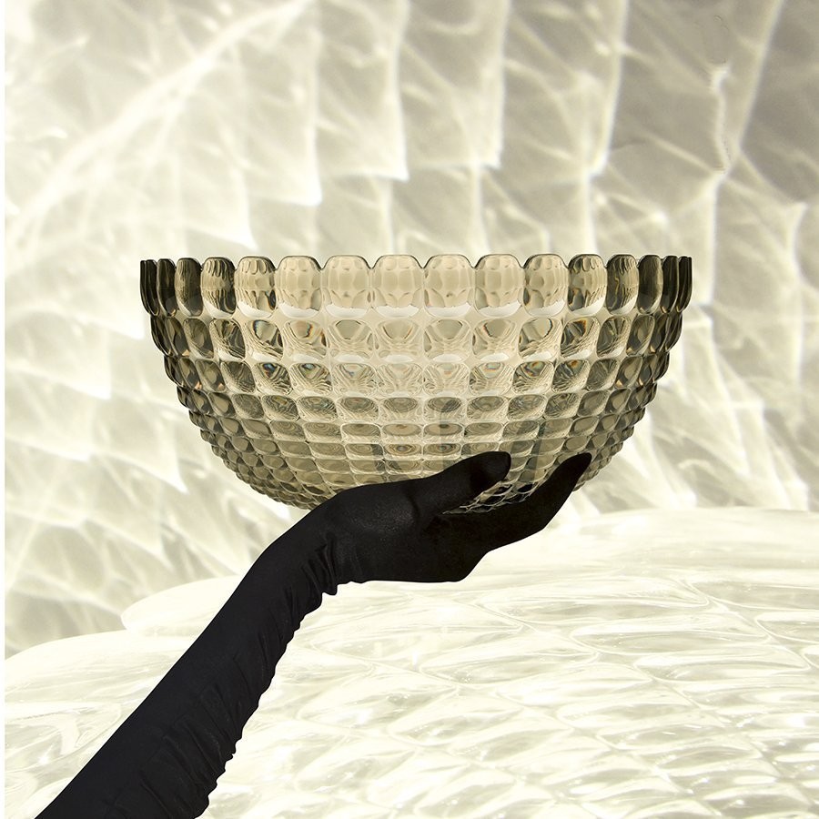 Салатник tiffany, D25 см, акрил, серый (54203)