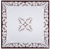 Декоративная салфетка 85*85 см, 100% полиэстер SANTALINO (836-245)