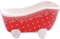 Подставка для губки 150 мл Красный Узор LORAINE (25818)