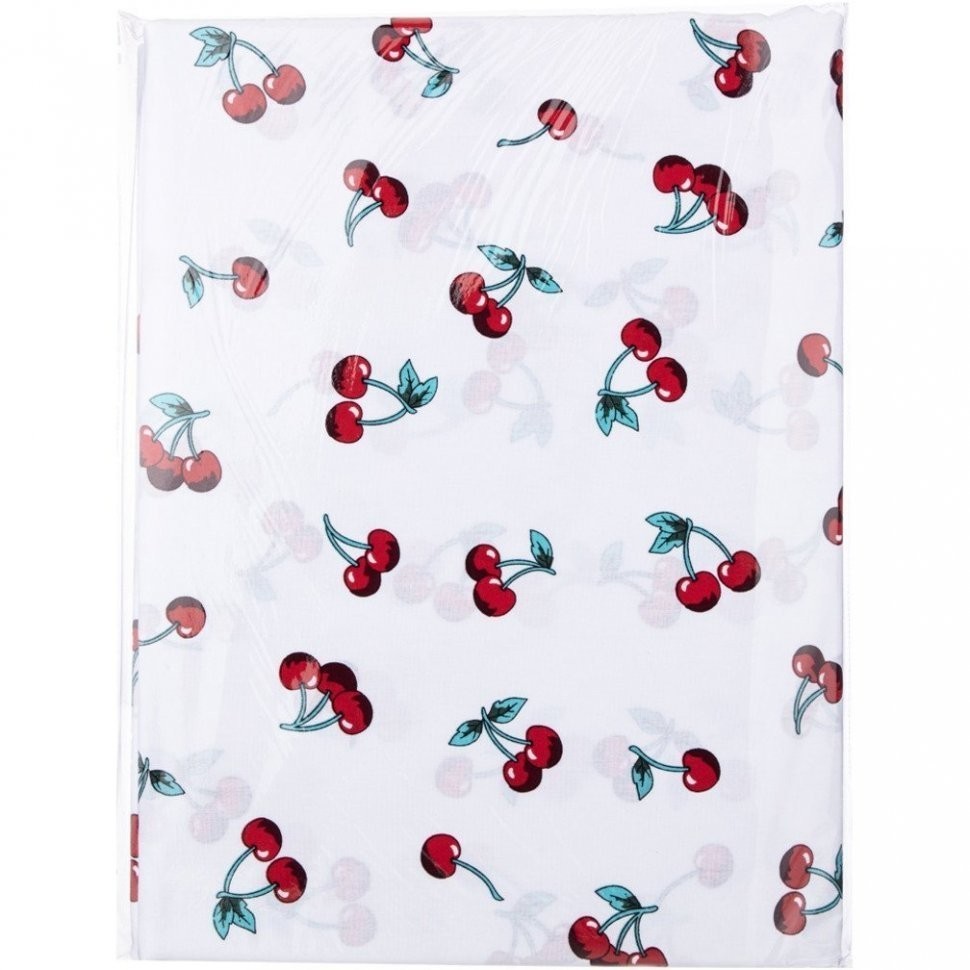 Пододеяльник "вишенка" 145х215см,белый,100%х\б,сорочка SANTALINO (984-232)