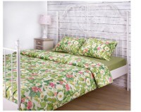 Кпб 1,5 спальный &quot;жасмин&quot; под 150*215 -1шт., пр (цвет св.зеленый) 180*220 -1шт., нав 50*70 -2 шт, SANTALINO (984-001)