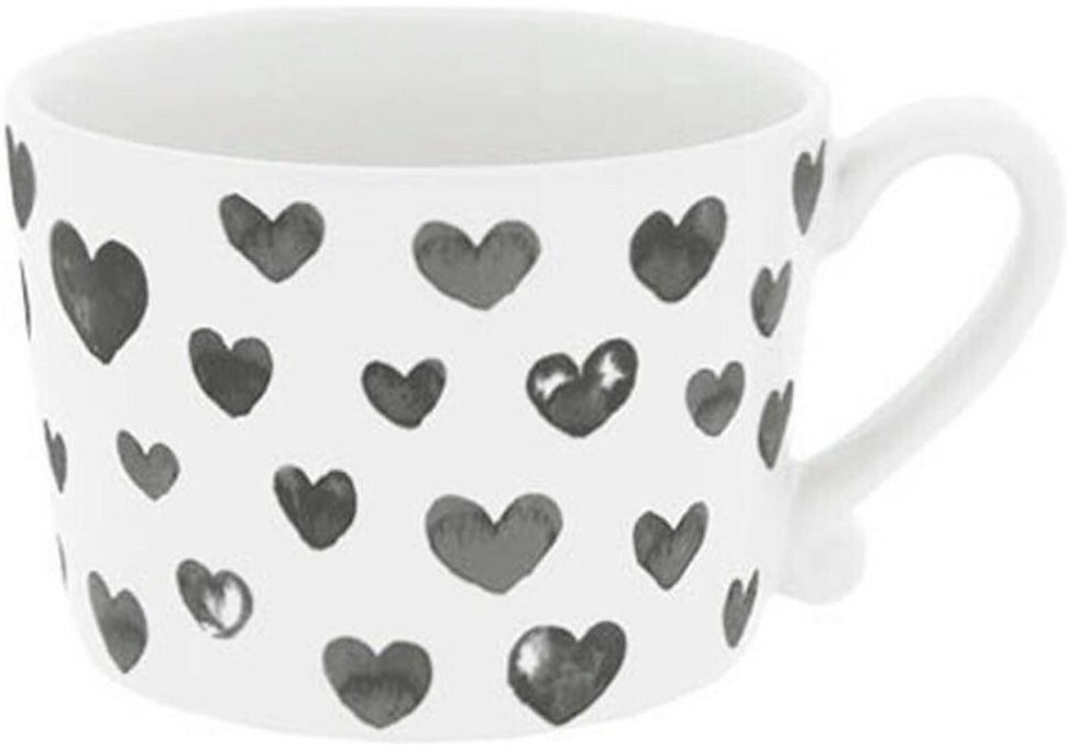 Bastion Collections Кружка White Нearts Watercolor Black RJ/CUP 006 BL