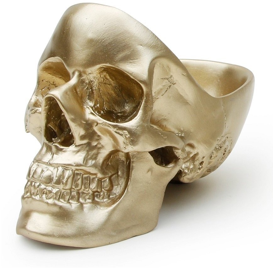 Органайзер для мелочей skull, золотой (62696)