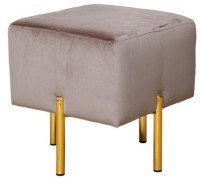 Пуф Mario вельвет св.бежевый Velv SBEG 42*42*44см (TT-00011449)
