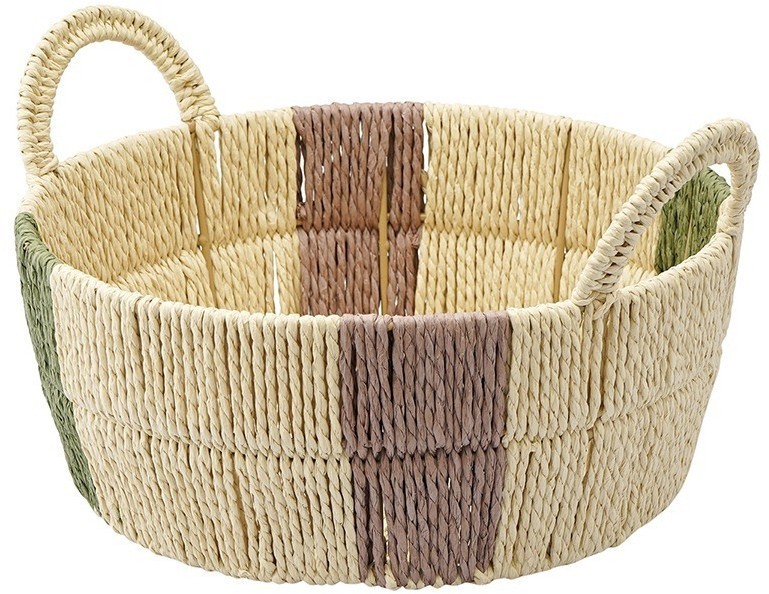 Корзина плетеная круглая bodhran nature из коллекции ethnic, размер s (77224)