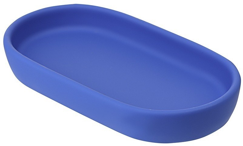 Набор ванных принадлежностей с подставкой flow, синий индиго, 4 пред. (78501)