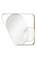 Зеркало в металлич. раме цвет золото  91*102см (TT-00003631)