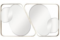 Зеркало в металлич. раме цвет золото  91*102см (TT-00003631)