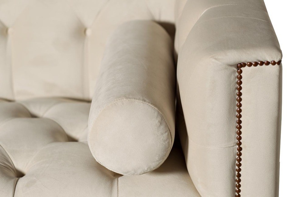 Диван трехместный с двумя валиками св-бежев. 200*85*72см (TT-00000646)