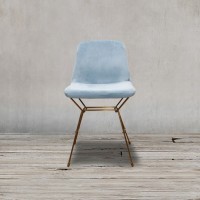 Стул SC-3288HW/blue, Каркас матовое золото, вельвет, ROOMERS FURNITURE