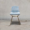 Стул SC-3288HW/blue, Каркас матовое золото, вельвет, ROOMERS FURNITURE