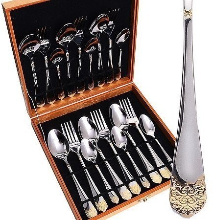 Набор столовых приборов 18пр нерж МВ (30705)