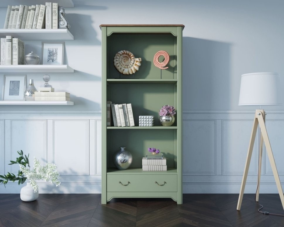 Стеллаж из массива дерева Olivia арт CB3003-ET