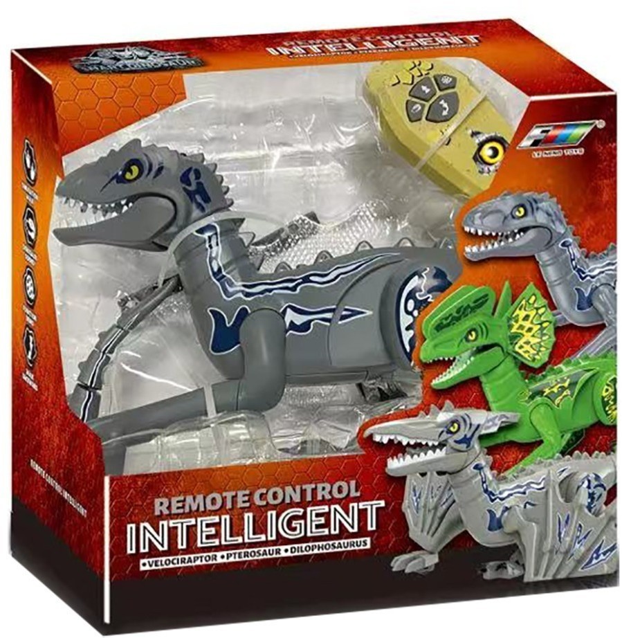 Радиоуправляемый динозавр Велоцираптор (свет, звук, АКБ) (K40-2A)
