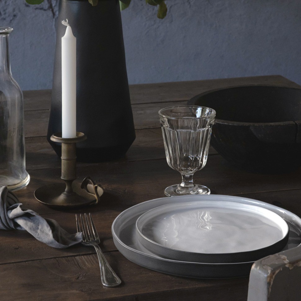 Тарелка 1LOP271e-WHI(1LOP271e-01116I), 27 см, керамика, Grey/white, Costa Nova