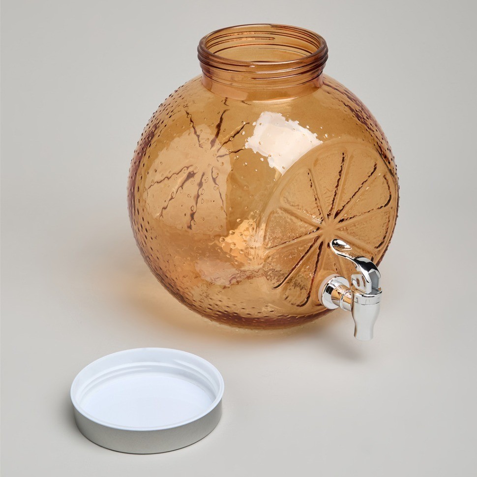 Диспенсер для напитков "orange" 5 л размеры=23*17*24 см Lefard (172-182)