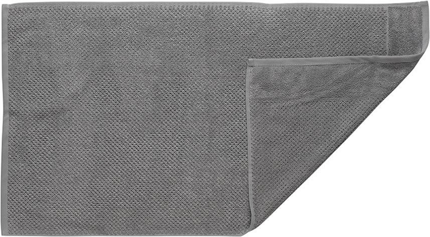 Полотенце для рук фактурное серого цвета из коллекции essential, 50х90 см (69142)
