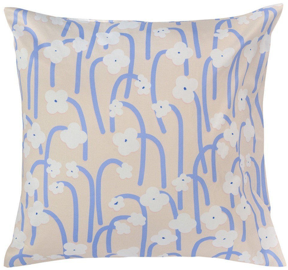 Набор из двух наволочек сиреневого цвета с принтом Полярный цветок из коллекции scandinavian touch, 70х70 см (73699)