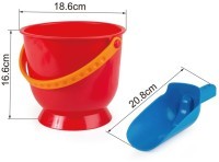 Игрушка для песка (море, песочница) - красное ведерко, синий совок (E4080_HP)