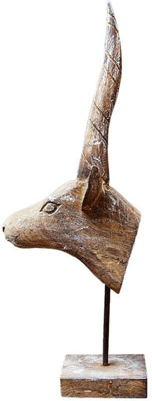 Декор антилопа TR-AM285, дерево, металл, Light burnt with brushing, ROOMERS FURNITURE