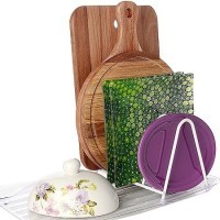 Подставка для тарелок и досок с поддоном (АЛТ408)