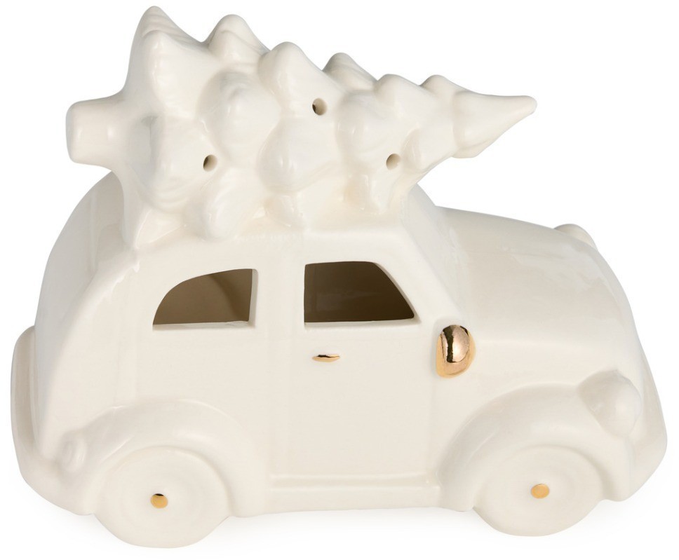 Фигурка "машинка с елкой" с led-подсветкой 16,2*8,3*12,5 см Lefard (146-2188)