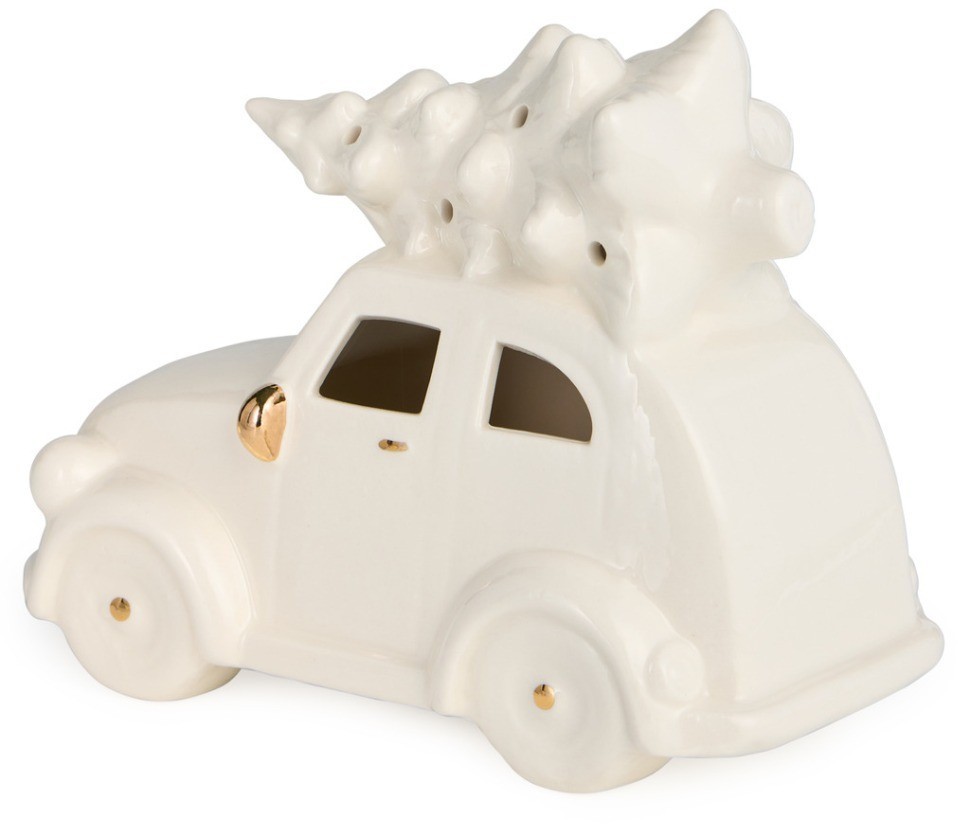 Фигурка "машинка с елкой" с led-подсветкой 16,2*8,3*12,5 см Lefard (146-2188)