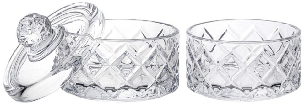 Емкость для хранения lefard с крышкой 2 яруса "diamant" 10,5*15 см, 280 мл (каждая) (691-090)