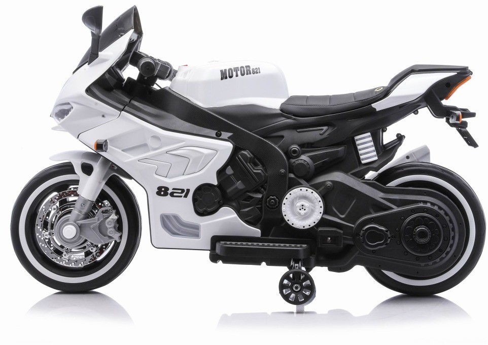Детский электромотоцикл Ducati (12V, EVA, ручка газа, спидометр) (FT-821-WHITE)