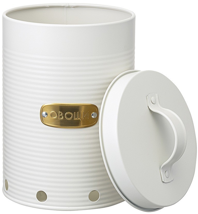 Банка для хранения овощей irmel, 2,5 л, молочная (78386)