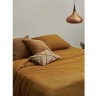 Простыня изо льна и хлопка цвета карри из коллекции essential, 240х270 см (77161)