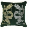 Подушка вышивка "Пара драконов" зеленый 45*45см (TT-00013441)