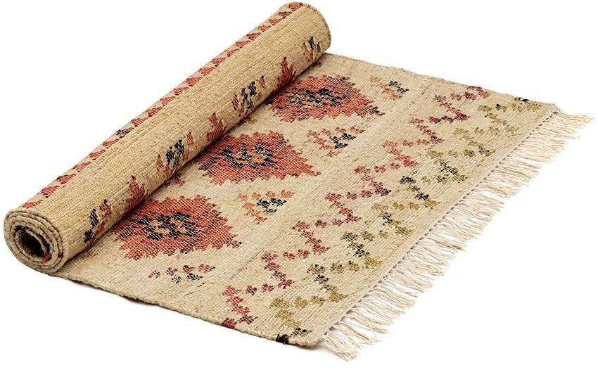 Ковер из джута и шерсти по мотивам башкирских орнаментов из коллекции cultural heritage, 120х180 см (78518)