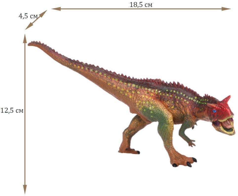 Динозавры и драконы для детей серии "Мир динозавров": птеродактиль, диметродон, акрокантозавр, троодон, стиракозавр (набор фигурок из 7 предметов) (MM216-078)