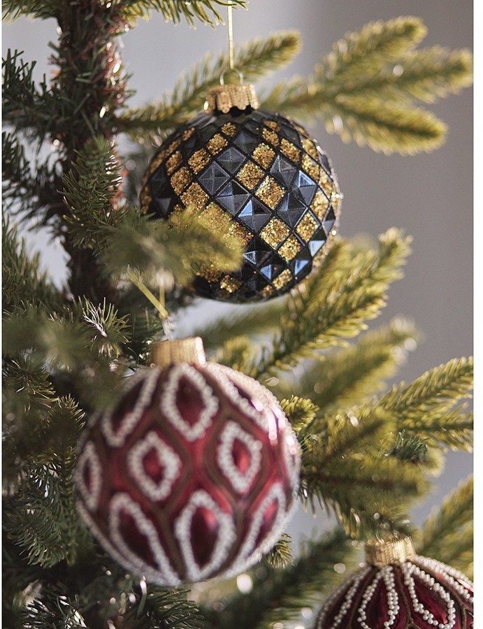 Набор ёлочных украшений vitrage из коллекции new year essential, 7 шт. (78279)