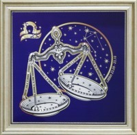 Картина Звездные весы с кристаллами Swarovski (1739)
