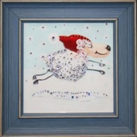 Картина Праздник к нам приходит с кристаллами Swarovski (1547)