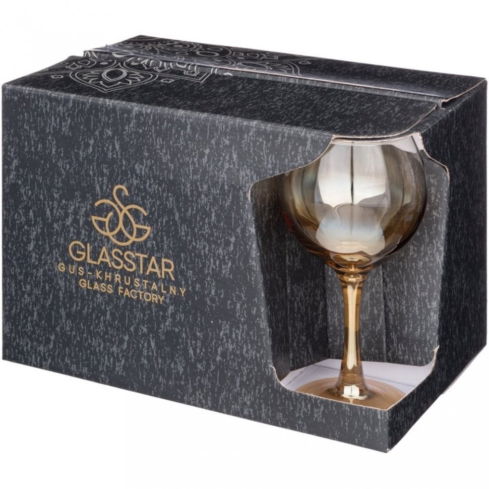 Набор фужеров из 6 шт  "медовый омбре" 290 мл Акционерное Общество (194-468)