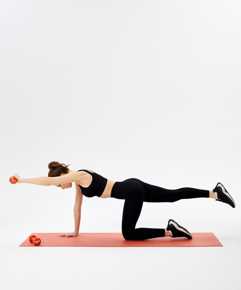 Гантель виниловая DB-101 2 кг, оранжевый (2103574)