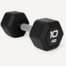 Гантель гексагональная Starfit DB-301PRO 10 кг, обрезиненная, черный (2115112)